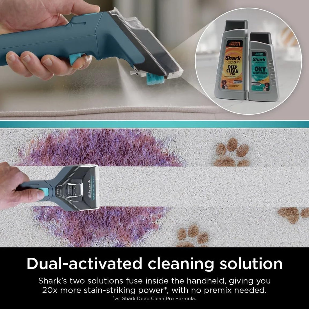 Shark CarpetXpert Upright Carpet Cleaner - Stain Striker for Rugs & Upholstery | Navy Color