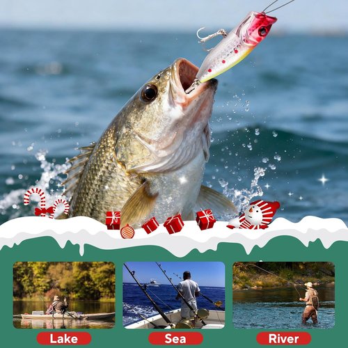 Fishing Advent Calendar 2025 | 24-Day Countdown Tackle Set for Men, Grandpas & Boys - Perfect Xmas Gift