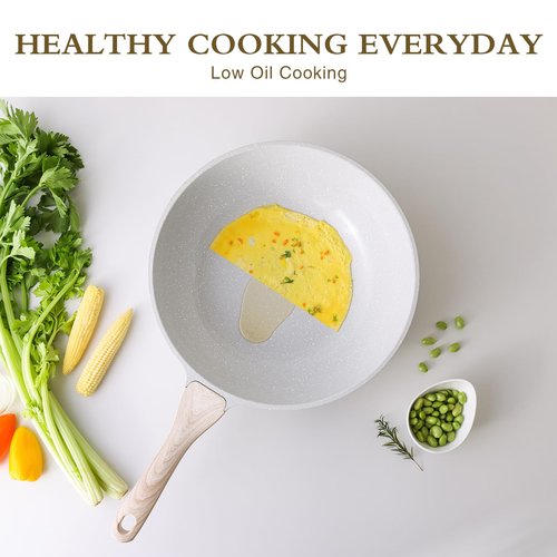 Kordisen Ceramic Wok Pan, 12 Inch Nonstick Wok with Lid, Healthy Non Toxic Woks & Stir-fry Pans for Cooking, Induction Cookware, PFOA & PFAS Free