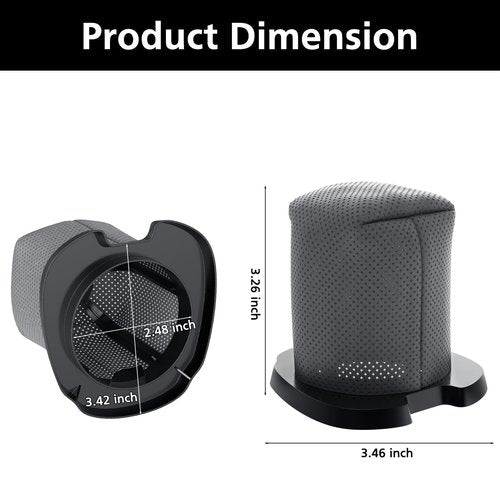 6 Pack CH701 Vacuum Filter Replacement Compatible with Shark Cyclone PET Handheld Vacuum CH700, CH701, CH701C and CH700WM, Compare to Part# XDCFCH700