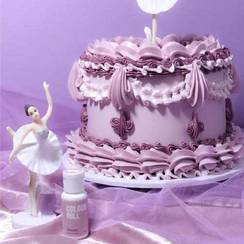 Colour Mill Oil-Based Food Coloring - Mauve 20 Milliliters (0.68 Fl Oz) | Vibrant & Versatile