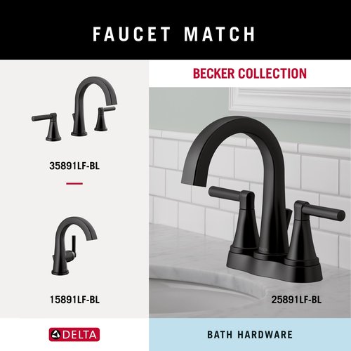 Delta Faucet Becker (1-Pack) Towel/Robe Hook for Bathroom, Matte Black, Wall Mounted BCK35-MB