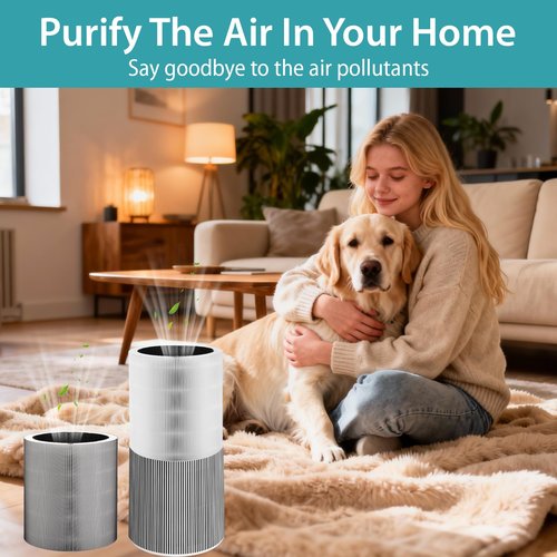 C610 Replacement Filter Compatible with Winx C610,3-in-1 HEPA Filter with Activated Carbon & Pre-Filter, 2 Pack Compatible with Winix C610 Air Purifier (Compares to Part # 1712-0121-00)