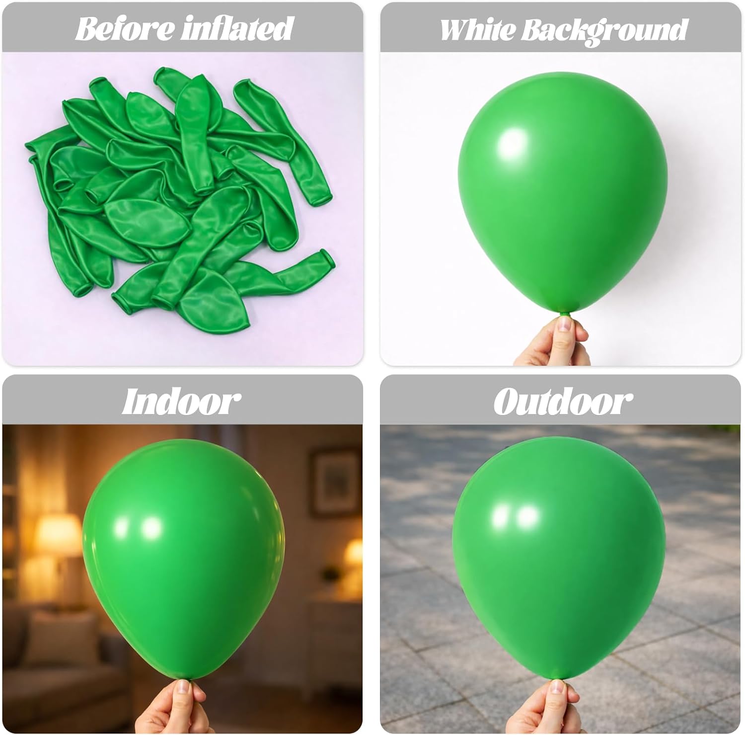 Voircoloria Green Balloon Garland Kit - 90 Pack of 18/12/10/5 Inch Balloons for Celebrations & Events