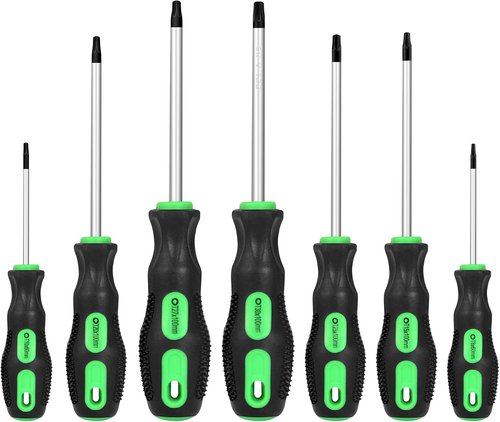 GURADESIGN 7PCS Magnetic Torx Screwdriver Set - T8 to T30 Star Screwdrivers for Precision Work