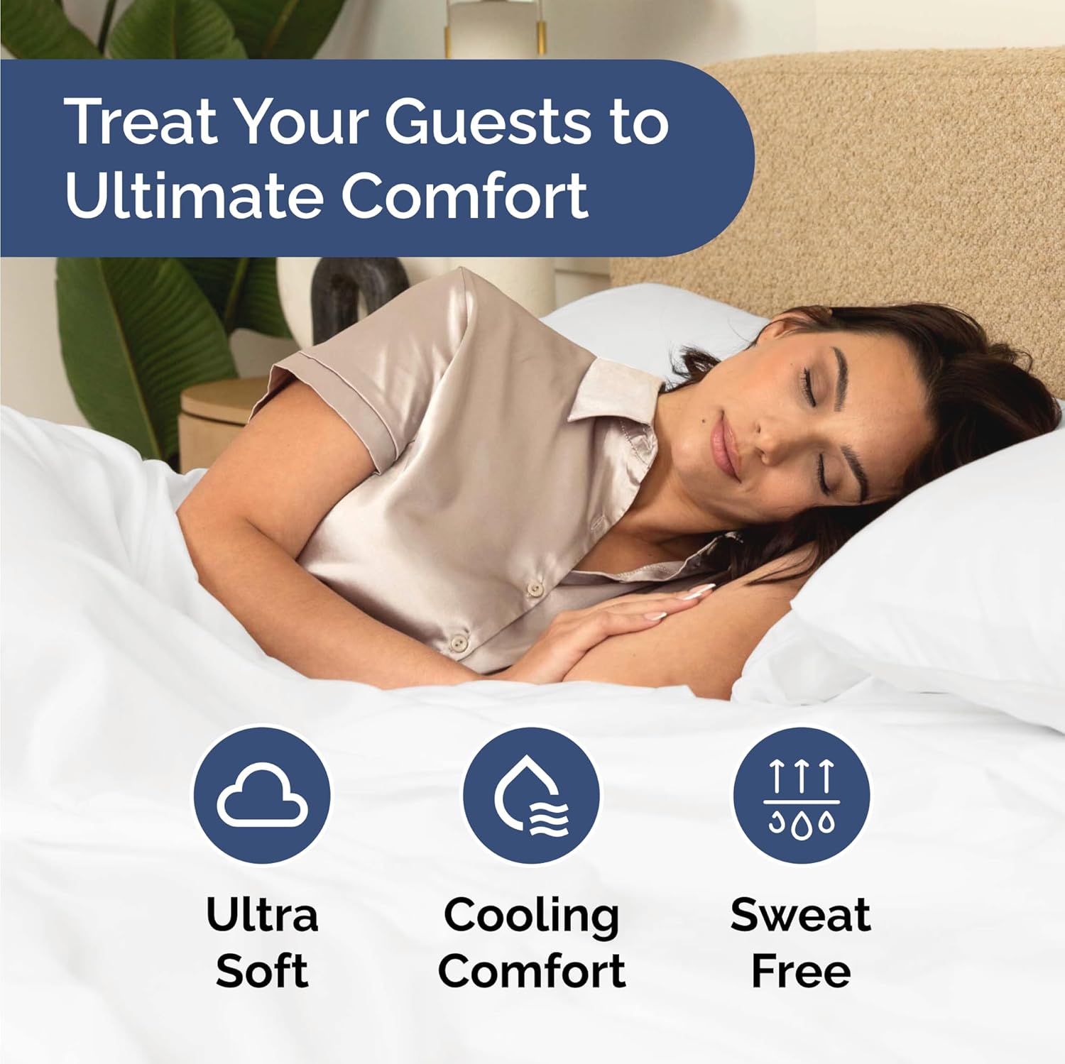 Skiennix Twin XL Sheet Set - 16 Complete Deep Pocket Bedding Sets | Breathable, Cooling & Wrinkle-Free - White