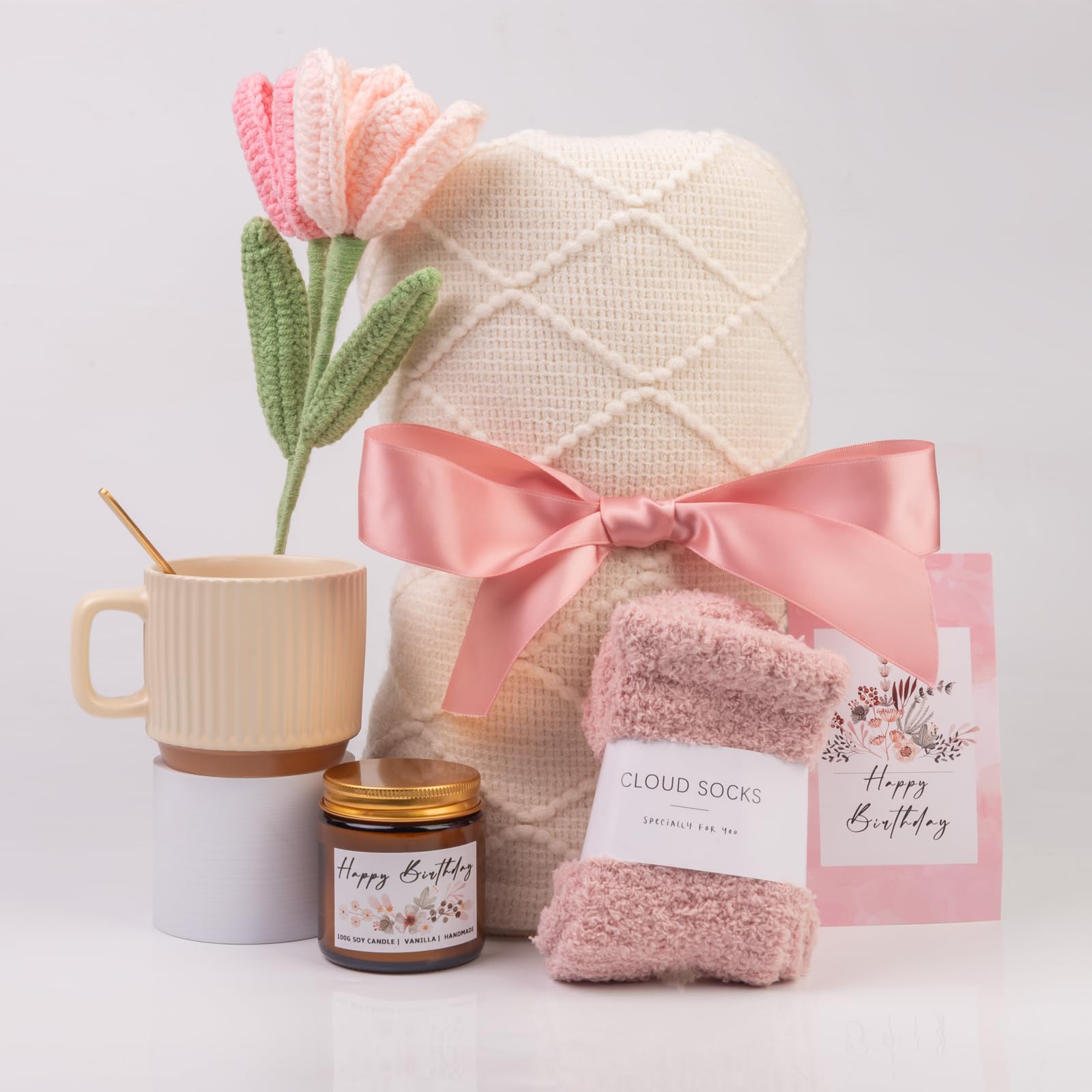 Mothers Day & Birthday Gifts for Women, Self Care Gifts Get Well Soon Gifts Package, Relaxing Care Package, Birthday Gift Basket for Women, Happy Birthday Gifts for Her, Mom, Sister, Best Friend, Wife, Girlfriend, Coworker, Birthday Gifts Ideas