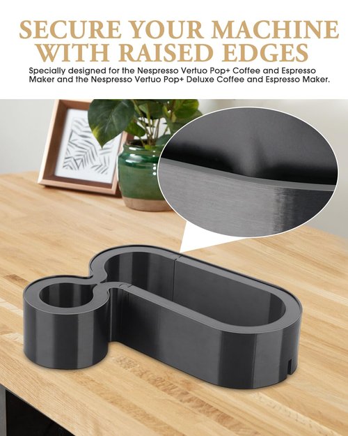 Riser Stand for Nespresso Vertuo Pop+, 3D Printed Coffee Machine Elevation Stand, Compatible with Standard and Deluxe Models, Accommodates Cups with Height Up to 7.48" or Shorter, Fits for YETI Rambler 20 oz Tumbler and Contigo Huron 16 oz Travel Mug