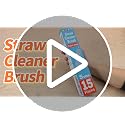 AZEN 15-Pack Extra Long Straw Cleaner Brush Set - 12 Inch, 5 Sizes