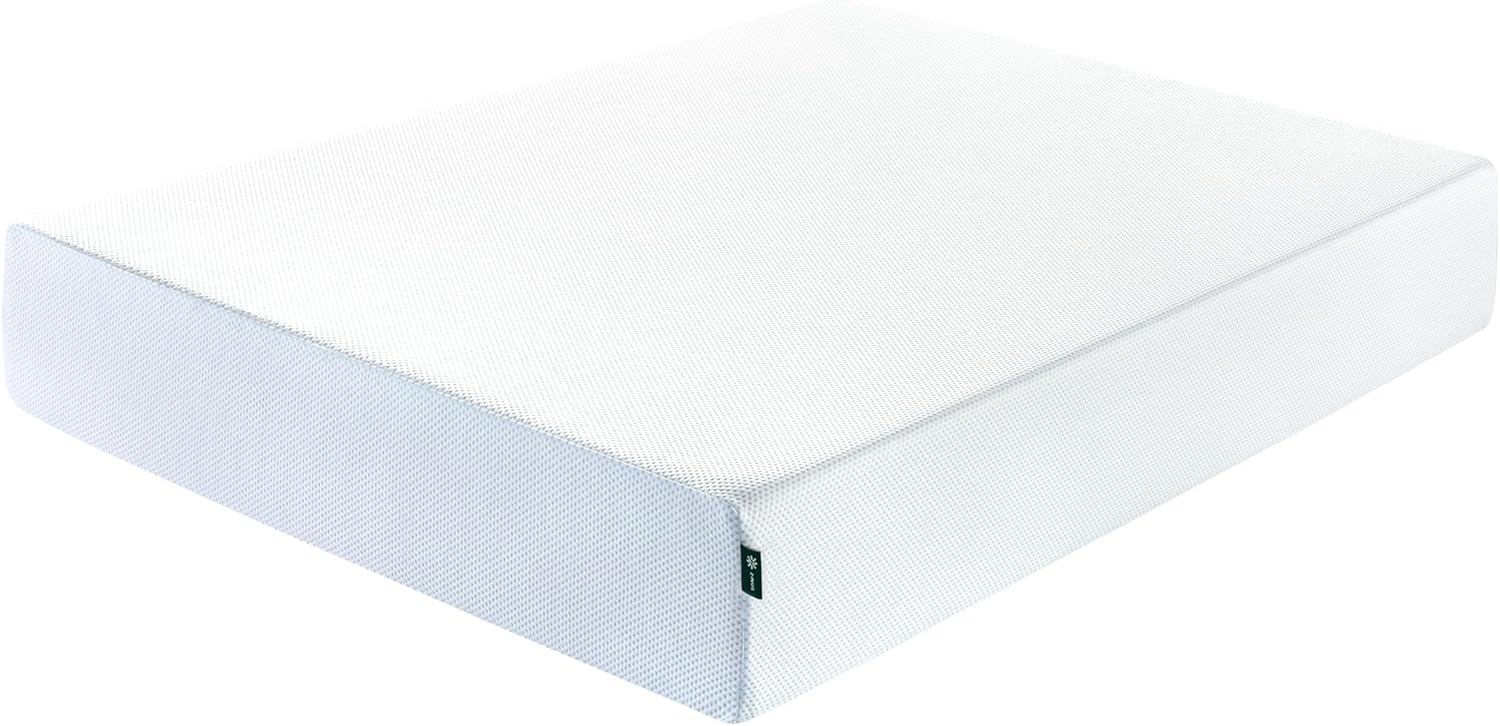 Zinus 12 Inch Green Tea Memory Foam Mattress - King Size, Cooling Gel, Medium Firmness, Safe & Fiberglass Free