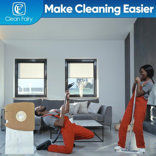 CF Clean Fairy 15Pack Vacuum Cleaner Bags Compatible with Eureka Mighty Mite 3670 3680 4100 S4170 4300-4600 5180 Series Canister Models Replacement for Eureka MM 60295A 60295B 60295C