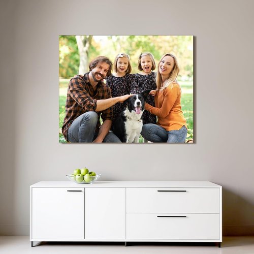 Custom Canvas Prints - Personalized Photo Wall Art for Weddings, Family, Pets | 14x11 Wrapped Frame