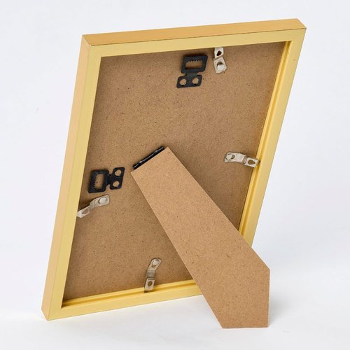 JCJMY 8x9 Gold Picture Frame - Versatile Wall Hanging or Tabletop Display with Shatter-Resistant Plexiglass