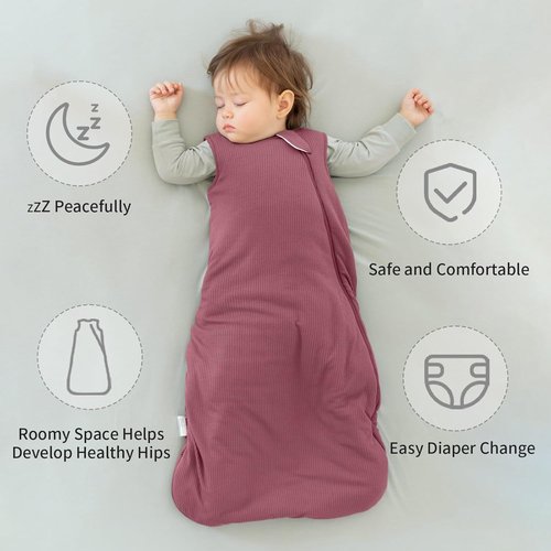 BubblePanda Bamboo Sleep Sack | Supersoft 1.0 Tog Toddler Wearable Blanket | 6-12 Months, Unisex