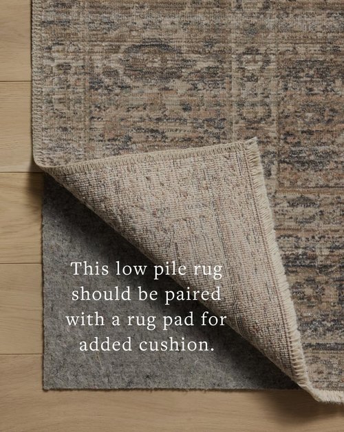 Loloi Amber Lewis Molly Collection MOL-04 Navy/Blush 3'-0" x 5'-0" Low Pile Accent Rug