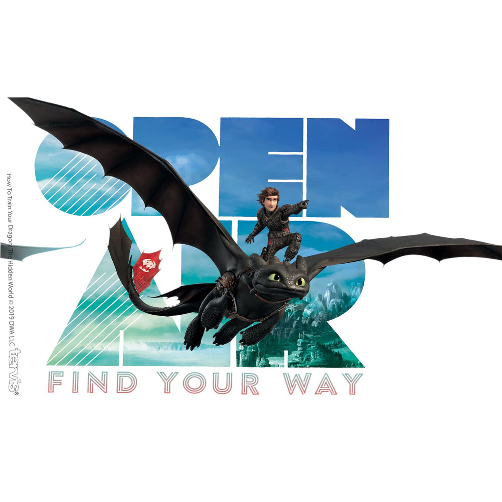 Tervis Made in USA Double Walled DreamWorks How To Train Your Dragon Insulated Tumbler Cup Keeps Drinks Cold & Hot, 10oz Wavy, Find Your Way