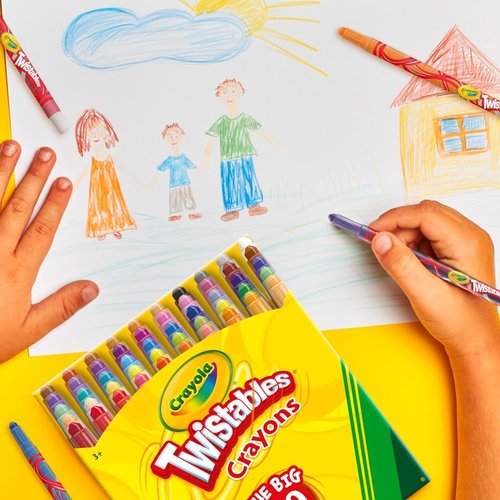 Crayola Mini Twistables Crayons - No Peel Coloring Crayons for Kids | 50 Count, Perfect for Arts & Crafts