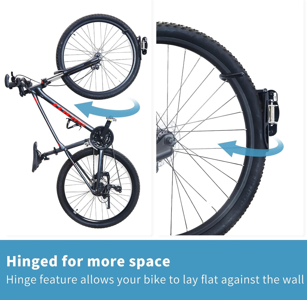 Ultrawall Bike Rack - Vertical Wall-Mounted Storage Solution for Indoor Bicycles | 2-Pack