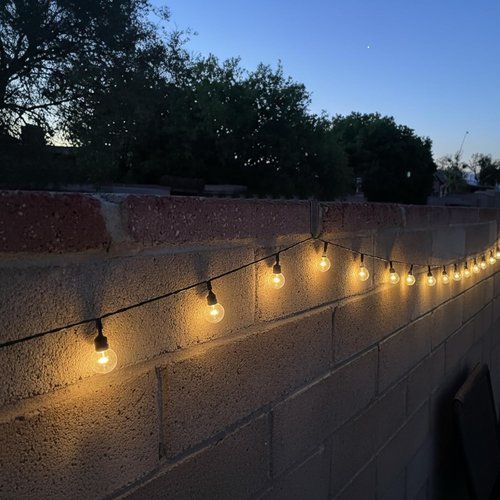 Frienda Adjustable Outdoor Light String Hooks - 12 Pcs for 3.2-6 Inch Concrete Walls & Fences | No Drill, Black