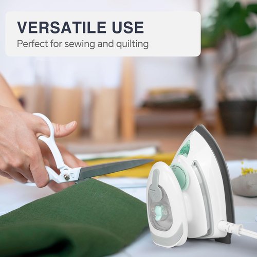 Beautural Mini Travel Steam Iron - Dual Voltage, Temperature Control, Non-Stick Soleplate | Perfect for Sewing & Quilting