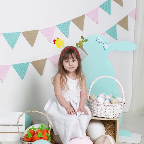 GREATRIL Easter Party Headbands - 12 PCS Colorful Headwear for Holiday Celebrations | Photo Booth Accessories