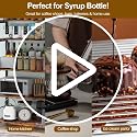 15 Pcs Coffee Syrup Pump Tip Covers - Black Rubber Seal Caps