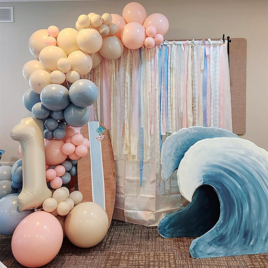 Number Balloons 1 - 40 Inch Cream White Balloon for 1st Birthday Party Decorations & Photo Shoots
