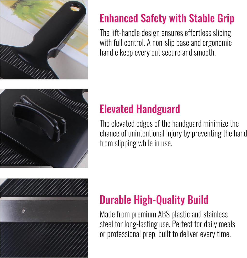 Smart Cabbage Slicer - Ultra-Thin Julienne Cutter with Japanese Stainless Steel Blade | 0.04 Inch Precision for Sauerkraut & Coleslaw
