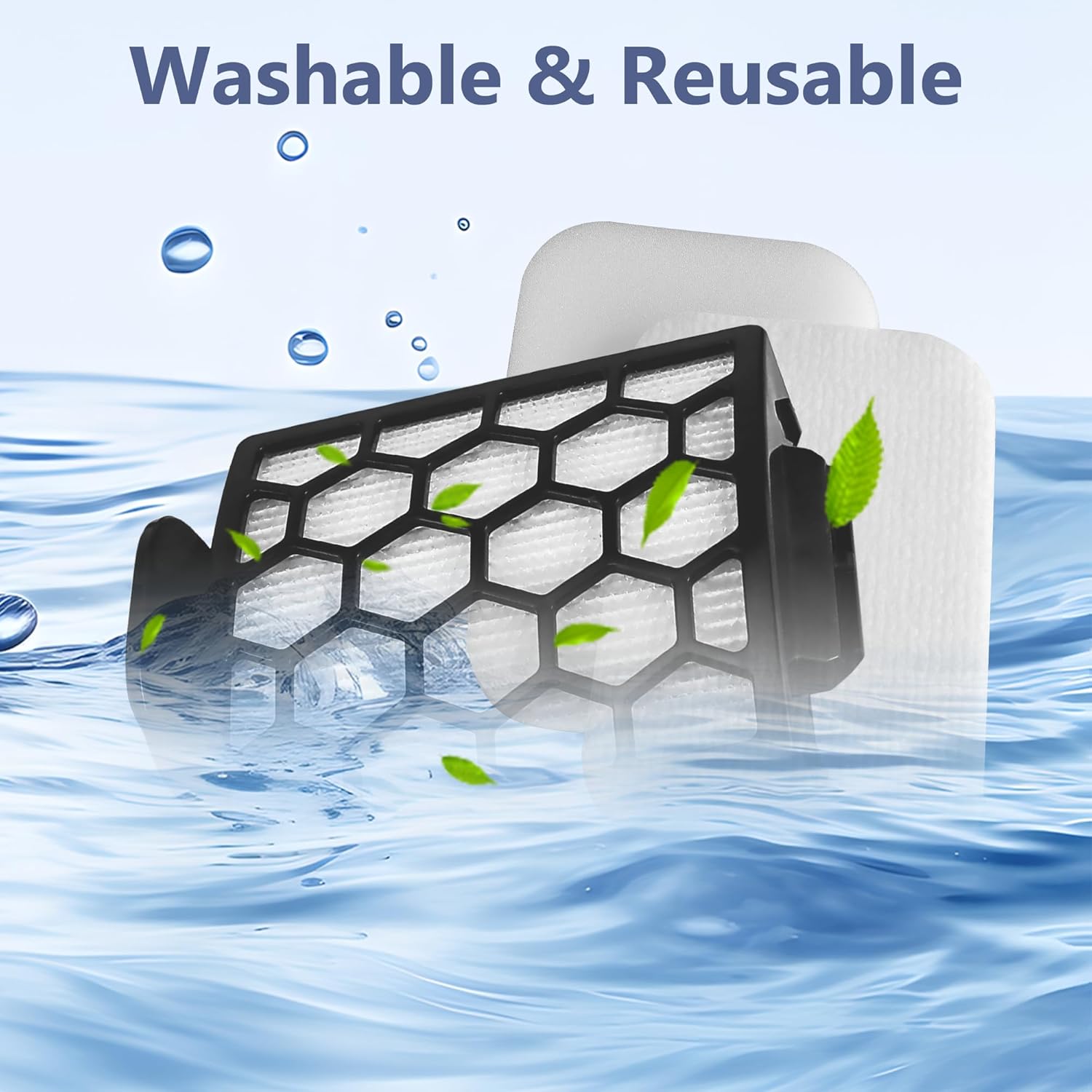 Shark Vacuum Filter Replacement - Compatible with ZU102, ZU100, Pet Pro & More | Part 1238FT60, 1239FT60