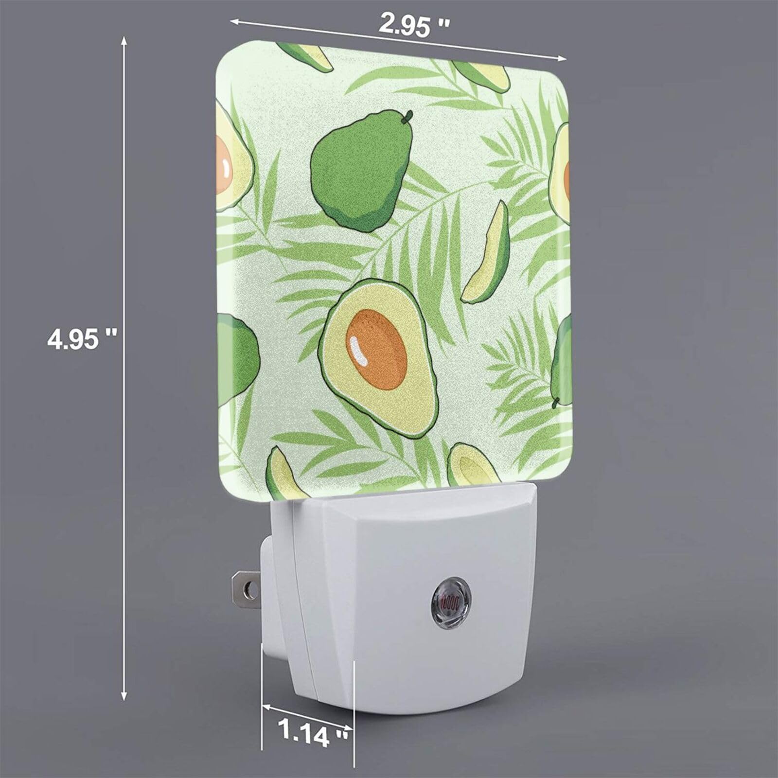 Caifujiqi Night Light Plug-in Dusk to Dawn Smart Sensor White Led Nightlight for Bedroom Bathroom Kitchen Hallway Stairs Energy Efficient Decor Desk Lamp