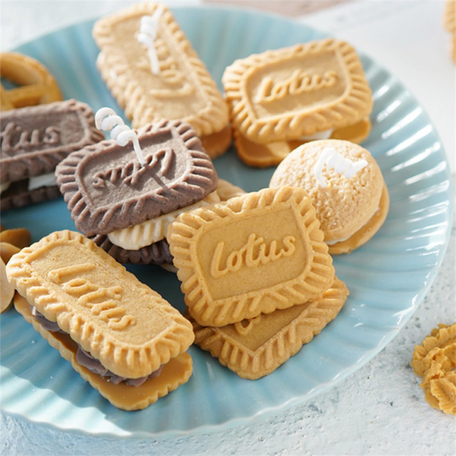Cookie Silicone Molds, Donut Caramel Cookie Chocolate Molds, Biscuit Fondant Baking Molds for Cake Decoration Cupcake Topper Candy Butter Sugar Craft Jelly Mousse Gum Paste Clay Resin