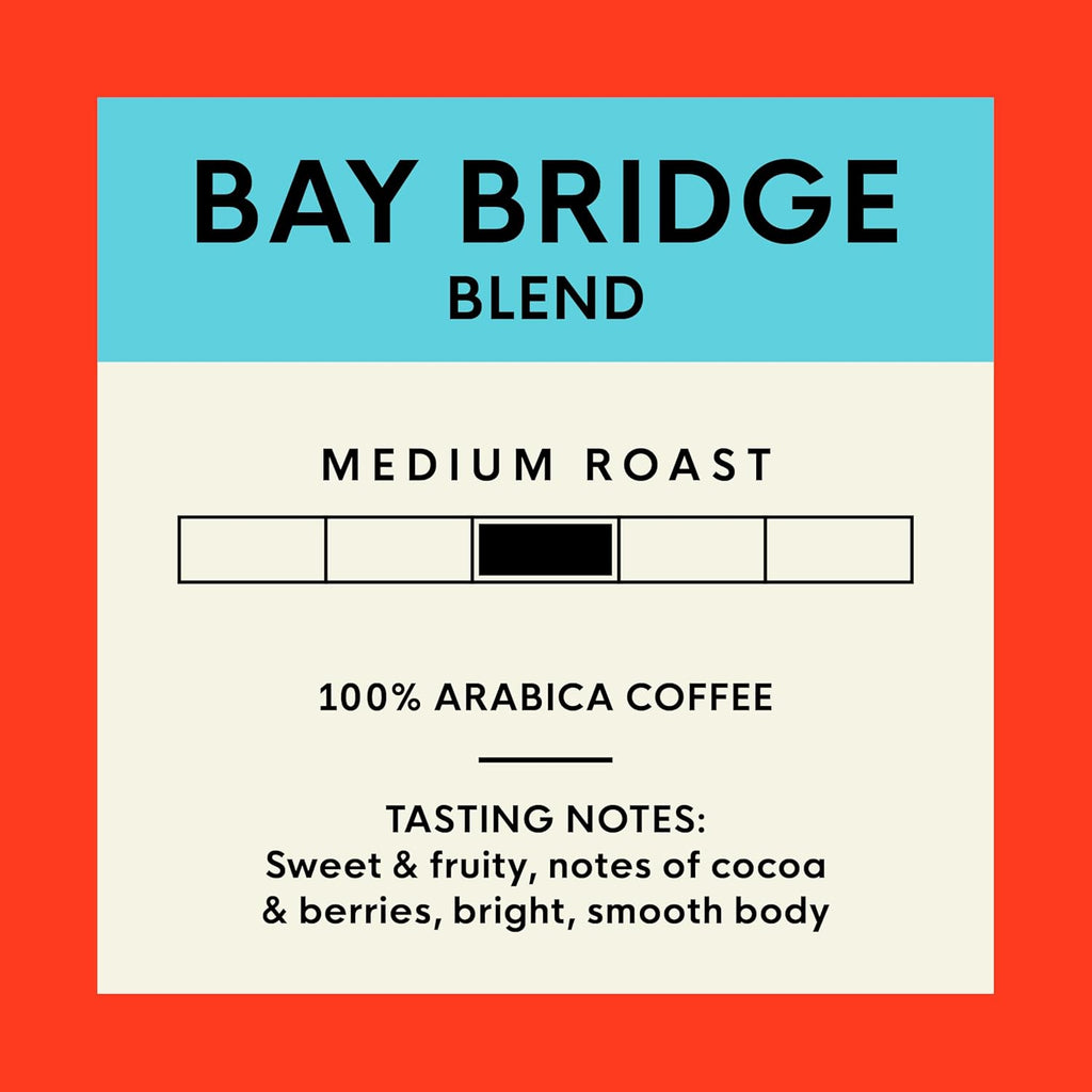 San Francisco Bay K-Cup Coffee Pods - Bay Bridge Blend, Medium Roast, 80 Count, Compostable