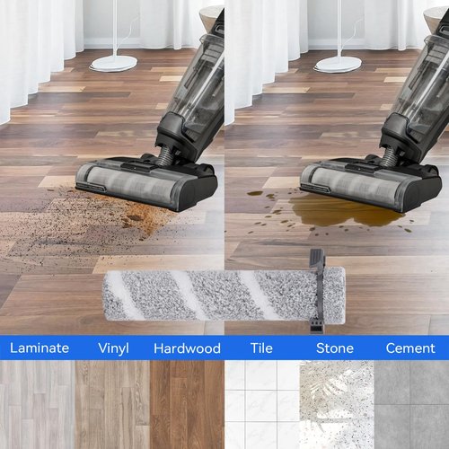 3930F Brush Roll Filter Replacement for Bissell Crosswave OmniForce Edge Cordless Multi-Surface Hard Floor Cleaner Wet Dry Vacuum 3930F/3933/v2/3999z, 3 Brush Rolls & 2 Filters Accessories
