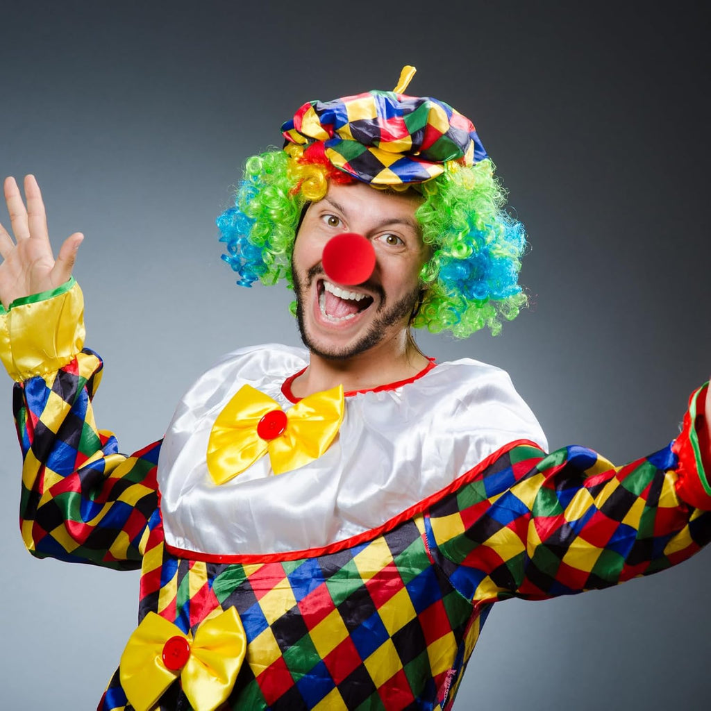 Vinsot Red Circus Clown Noses - 200 Pcs Foam Costume Accessory for Carnival & Halloween