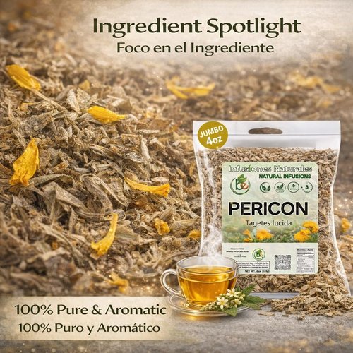 PERICON - Pericon (Yerbanis) Herbal Tea 4 oz, 100% All Natural Fresh Tea- vegan-raw