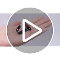 NearMoon Stainless Steel Ceiling Hooks - Matte Black, 10 Pack Heavy Duty