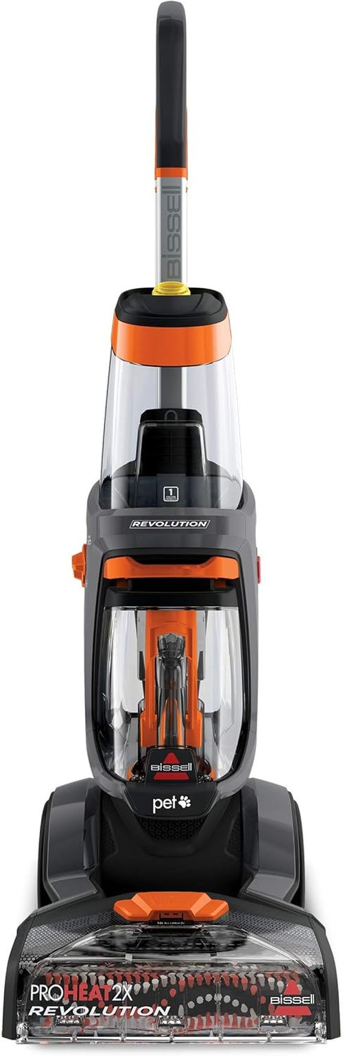 Bissell ProHeat 2X Revolution Pet Carpet Cleaner - Full Size, Powerful Cleaning, Orange