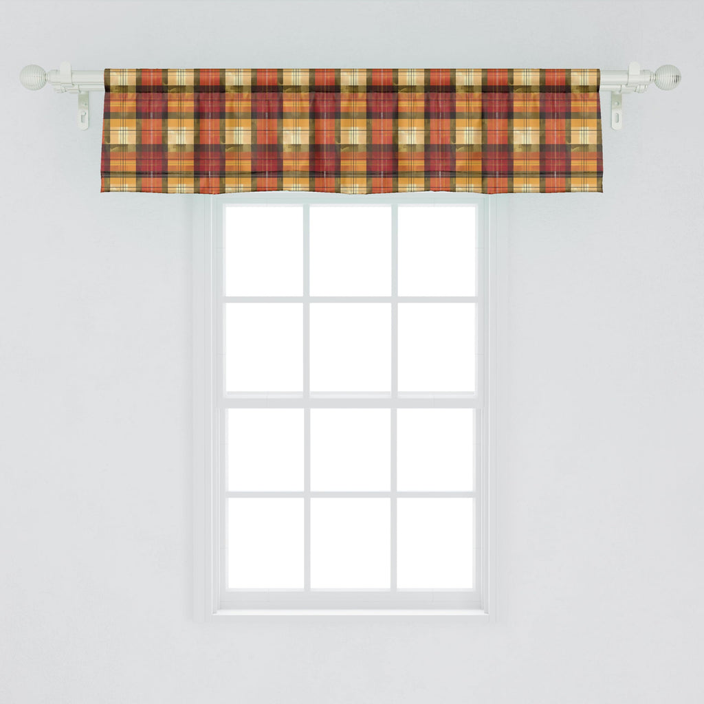 Ambesonne Flower Window Valance, Wild Flowers Poppies and Daisies Rural Nature Scenery in Meadows Rustic, Curtain Valance for Kitchen Bedroom Decor with Rod Pocket, 54" X 18", Blue Yellow