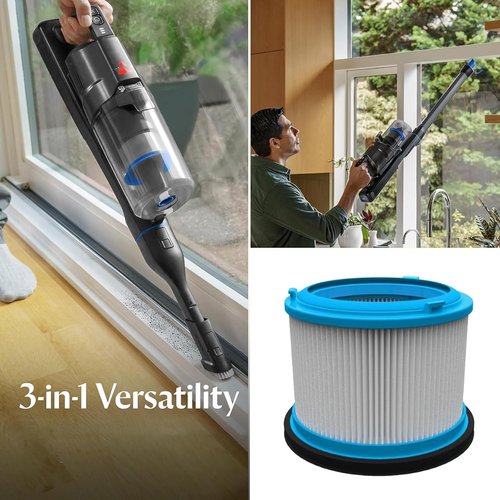 Bissell Washable HEPA Filter Kit - Replacement for PowerClean FurGuard & FurFinder Vacuums | 2 Filters & 4 Pre-Filter Pads