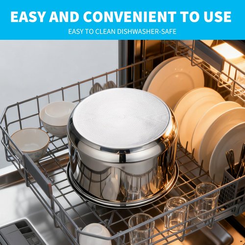 Rice Cooker 10 Cup Inner Pot Compatible with Tiger JBV-A18U,Non-Stick 304 Stainless Steel,Rice Cooker Rplacement Pot,Dishwasher Safe