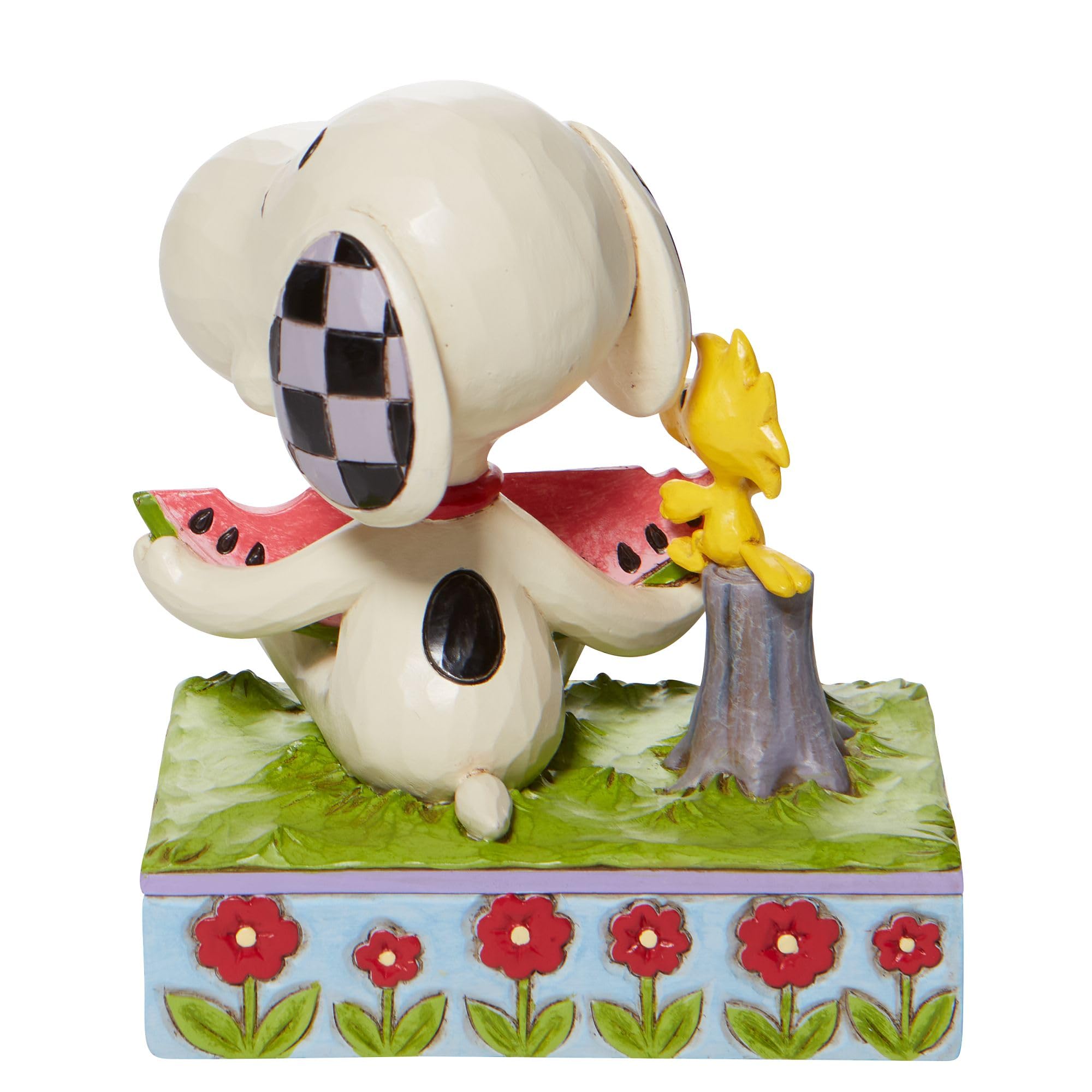 Enesco Peanuts by Jim Shore JSPEA Snoopy Watermelon Figurine, 4.625 Inch