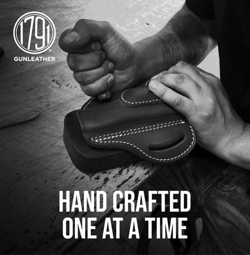 1791 Gunleather 4-Way Holster - OWB and IWB CCW - Right Handed Leather Gun Holster - Fits Sig Sauer P365, P238 and Ruger LCP 380