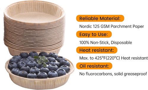 Bake Choice Mini Tart Pans - 50pcs Non-Stick 4-Inch Disposable Quiche Baking Dishes | Oven & Microwave Safe