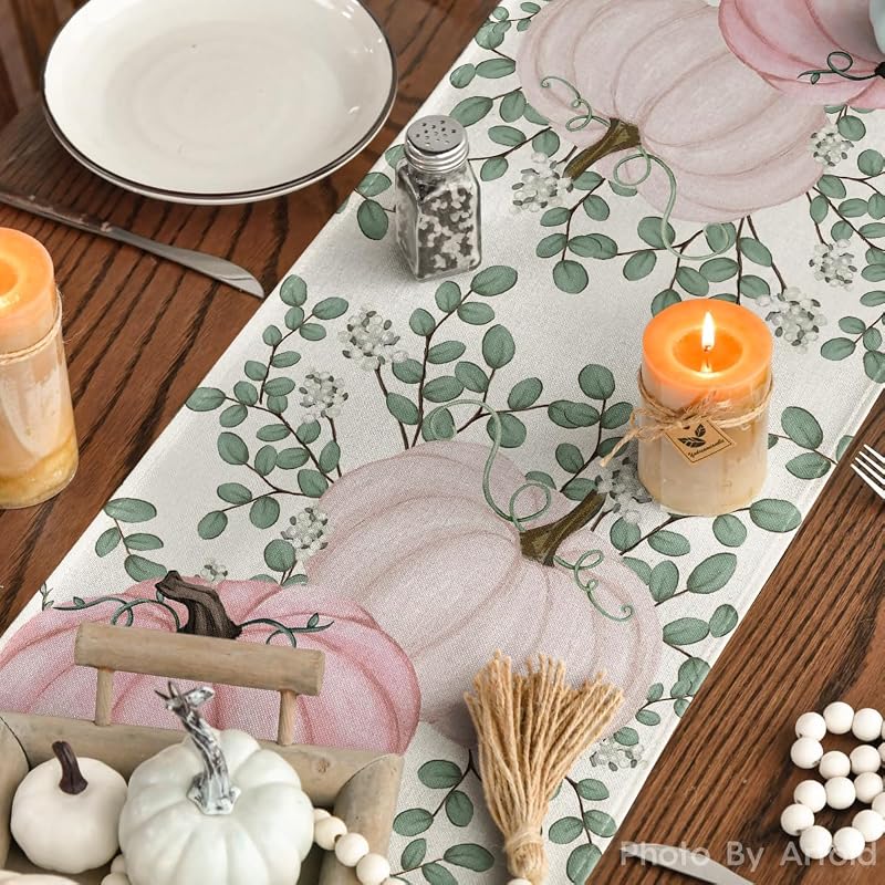 Pink 13x72 Inch Table Runner - Artoid Mode 210 GSM Polyester
