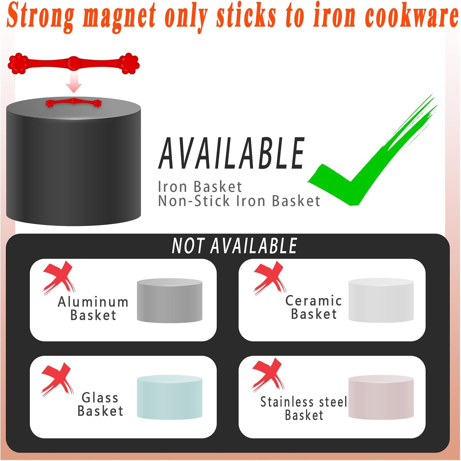 Skiennix 12-Piece Air Fryer Magnets - Silicone Buckle for Securely Holding Parchment Liners