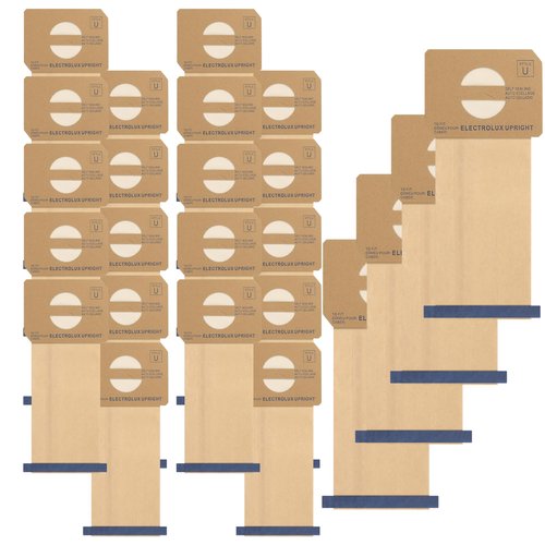 24 pack Upright Style U Vacuum Cleaner Bags made to fit for Electrolux.
