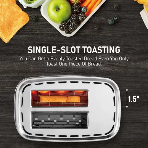 KETIAN Touchscreen 2-Slice Toaster - Automatic Electric Digital Design with 7 Browning Settings & 1400W Power