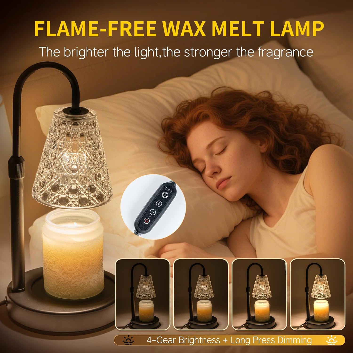 Skiennix Candle Warmer Lamp - Dimmable with Timer | Perfect Birthday & Housewarming Gift for Women & Moms