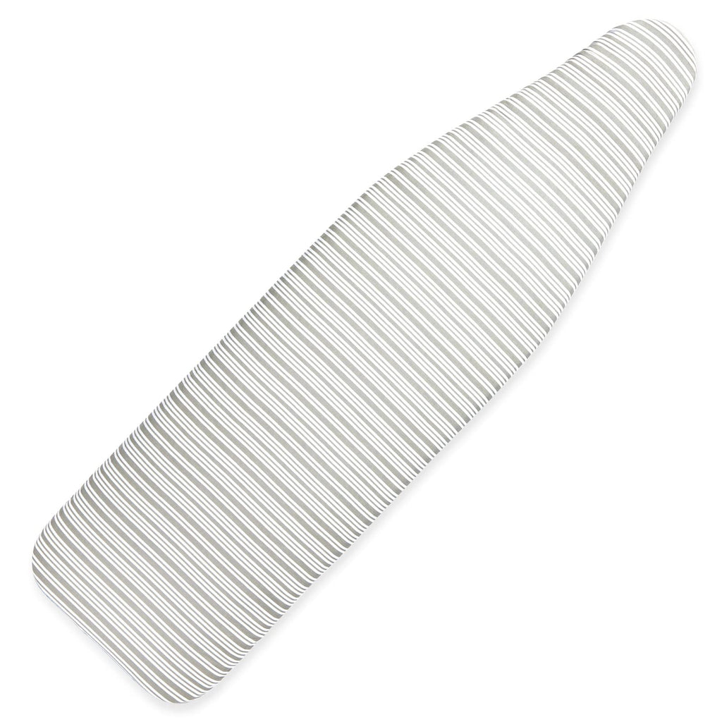 Juvale Ironing Board Cover & Pad - Secure Drawstring Fit for Iron Board Cover with Padding - Extra-Thick Foam for Pressing Pad - 15 x 54 in, Grey Stripe