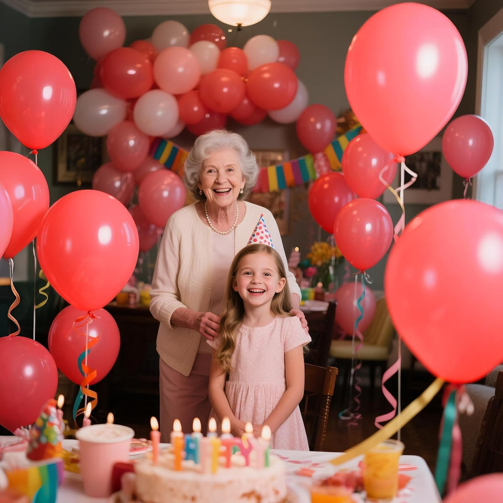 Pastel Red Latex Balloons by [Brand Name] - 110pcs 12-Inch Balloons for Birthday Parties & Baby Showers